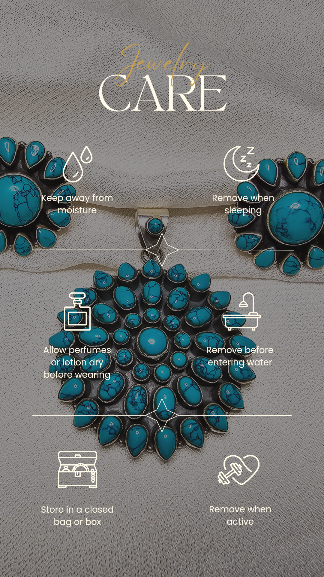 TURQUOISE PENDENT SET