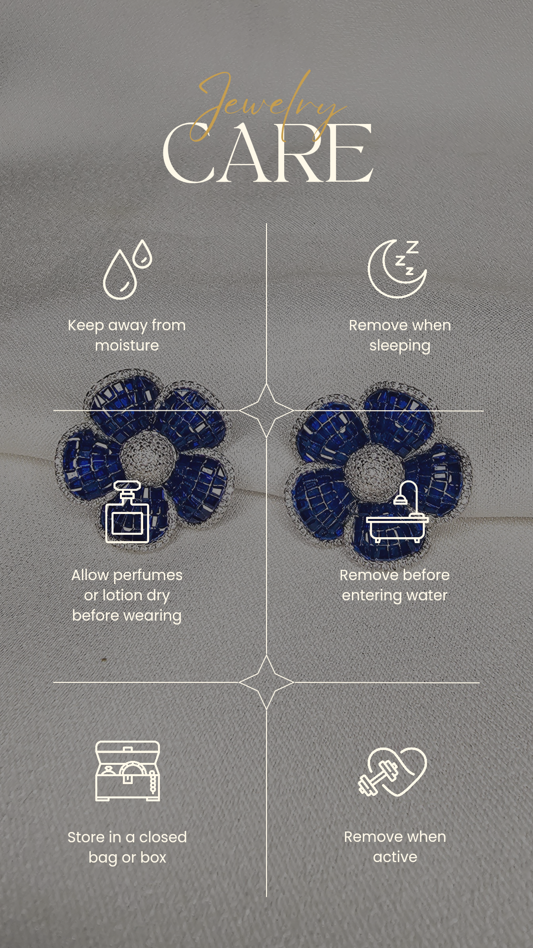FLOWER STUD EARRINGS
