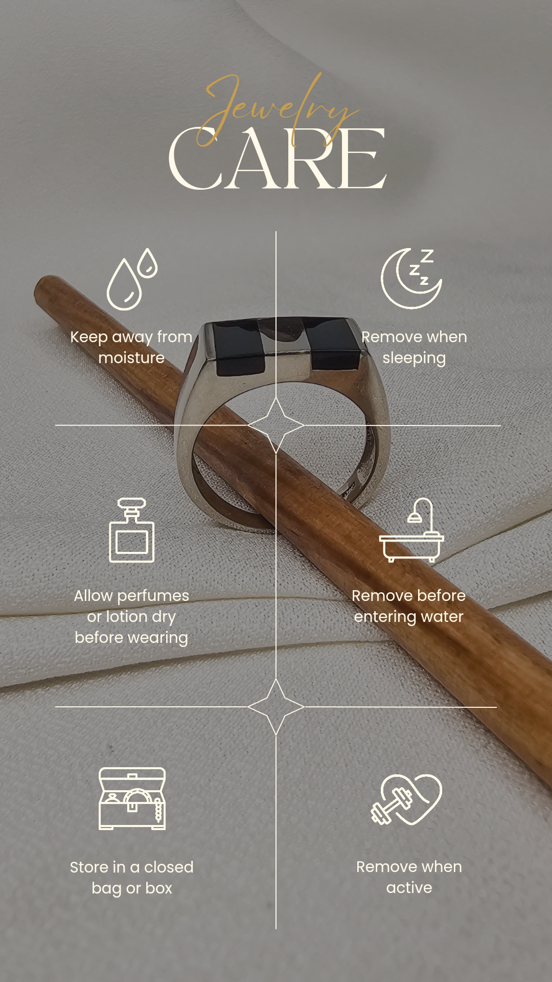 DOUBLE ENAMEL MEN'S RING