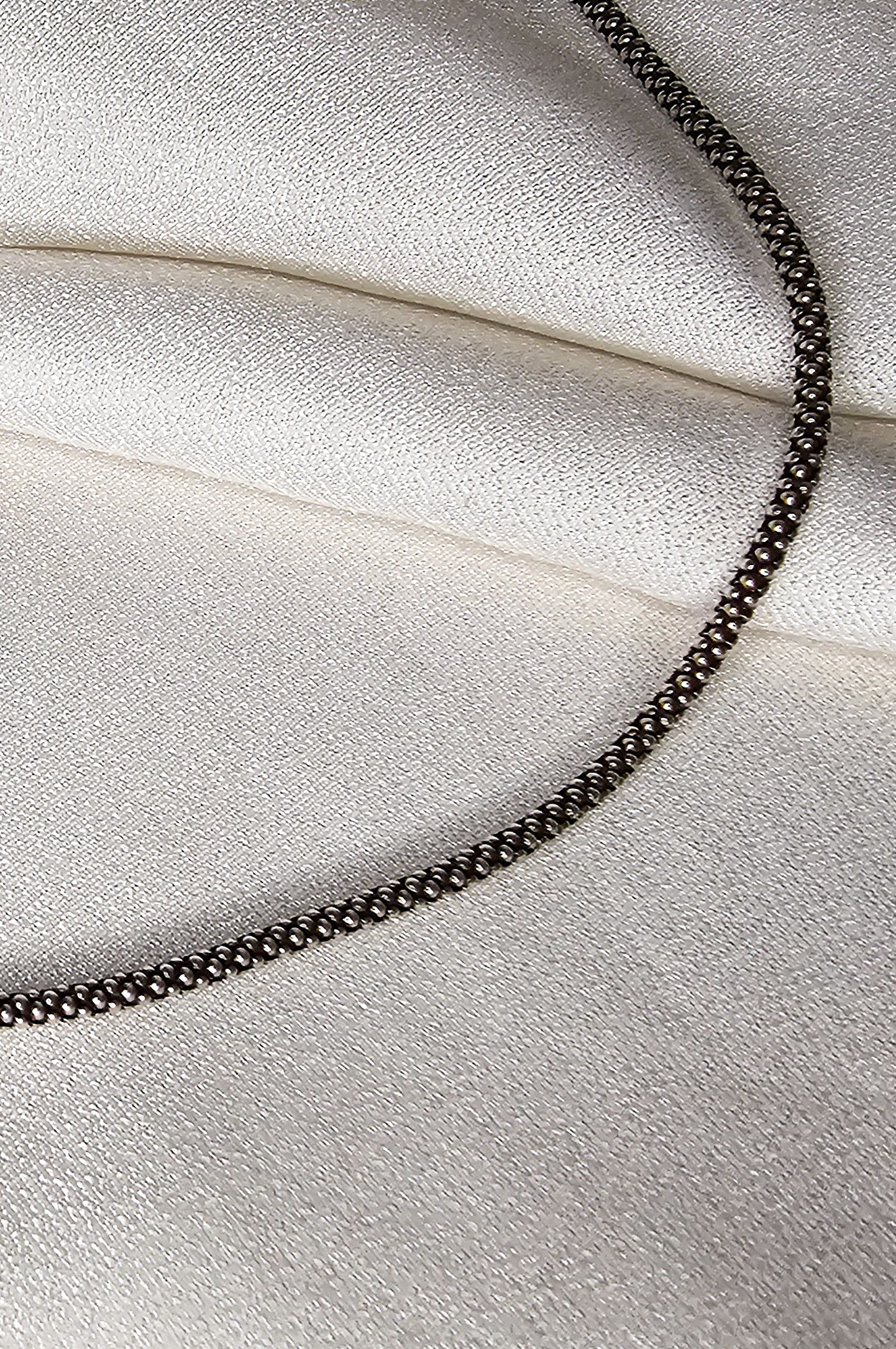 OXIDIZED SILVER MEN'S CHAIN
