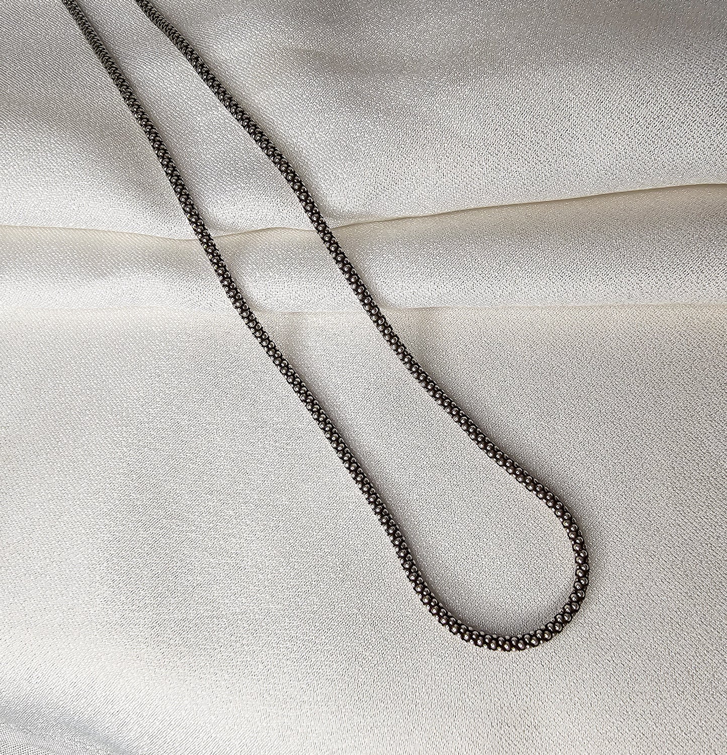 OXIDIZED SILVER MEN'S CHAIN