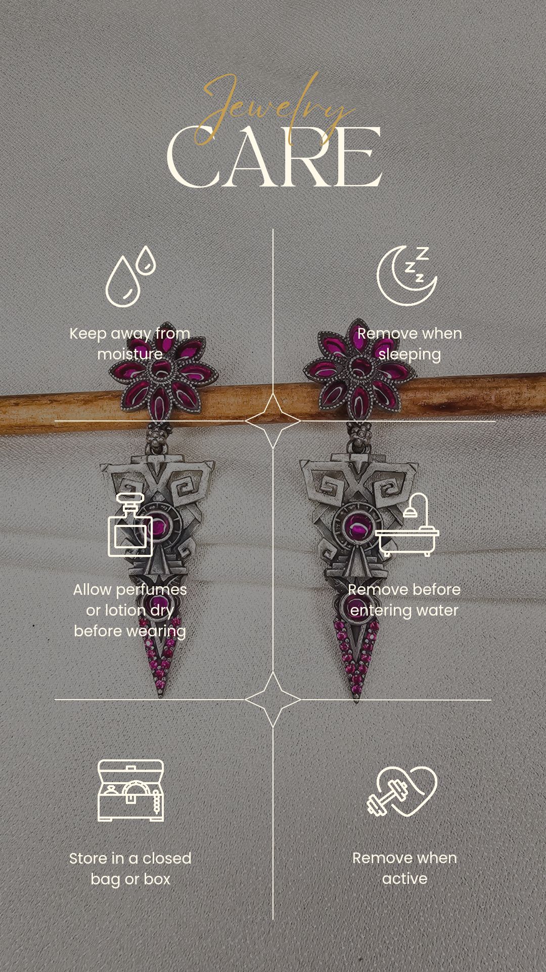 OXIDIZED SILVER DANGLERS