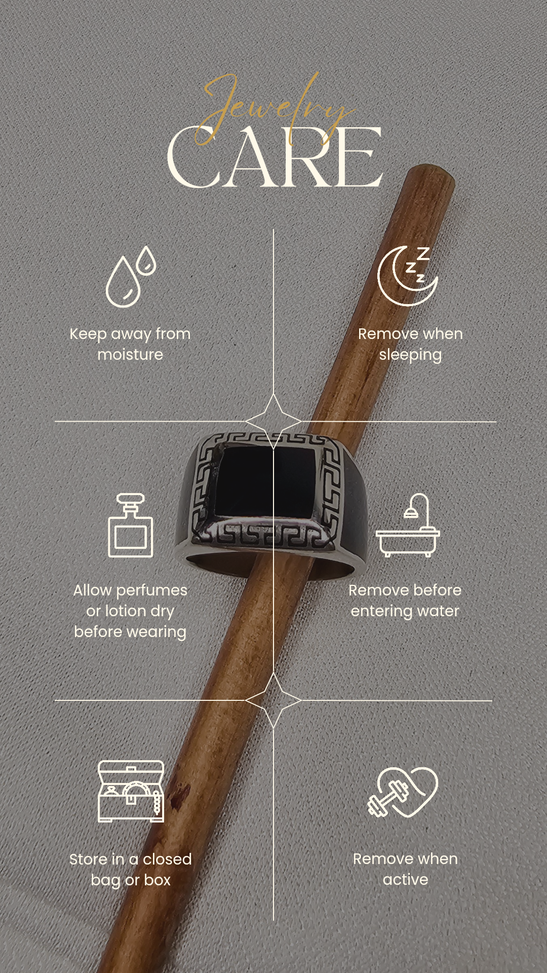 ENAMEL MEN'S RING