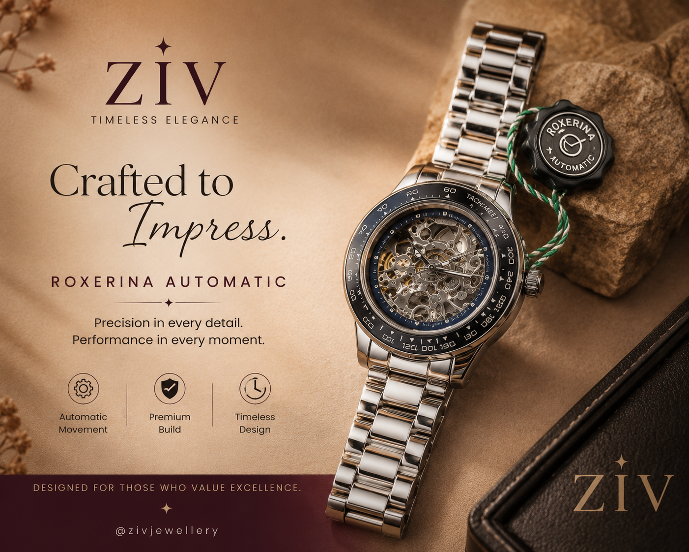 SILVER AUTOMATIC WATCH